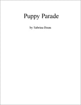 Puppy Parade piano sheet music cover